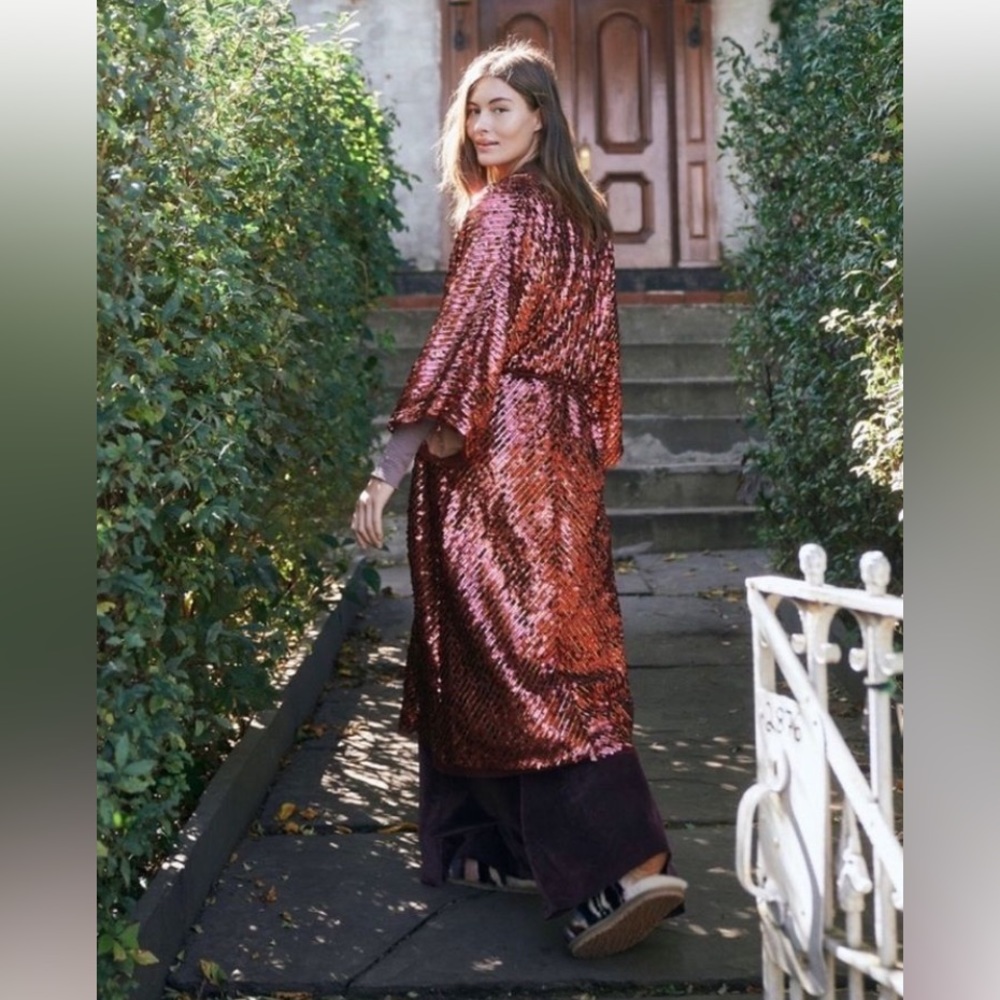 Free People Light is Coming Duster sz L - Picture 6 of 6